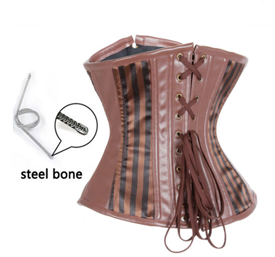 F3207 Cool Brown Cowgirl Underbust Corset